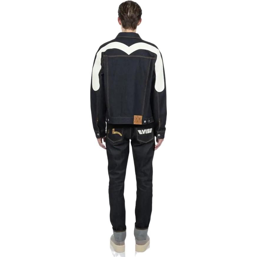 EVISU  Denim Jacket with Logo, Blue. 2EAADM2DJ230LFCT 圖 5