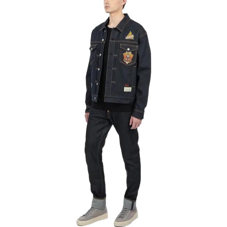 EVISU  Denim Jacket with Logo, Blue. 2EAADM2DJ230LFCT 圖 6