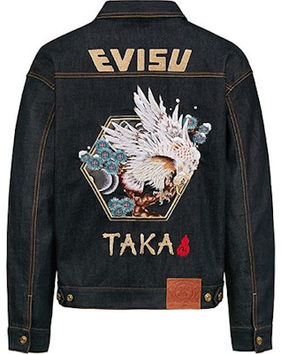 EVISU 海鸥鷹刺繡標誌牛仔外套 - 藍色牛仔布 2EAHTM0DJ213LF Order EVISU 海鸥鷹刺繡標誌牛仔外套 - 藍色牛仔布 2EAHTM0DJ213LF