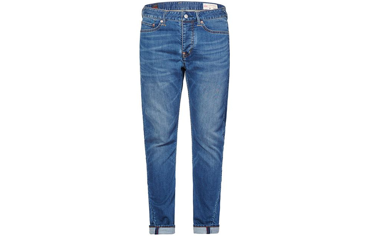 Evisu  Denim Jeans Blue with All-Over Logo and Big M Print. 2EAHTM0JE9113D 圖 3