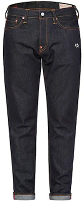 EVISU Denim Jeans Spray Paint Effect Big M Logo - Blue 2EAHTM0JE91017 Lookbook EVISU Denim Jeans Spray Paint Effect Big M Logo - Blue 2EAHTM0JE91017