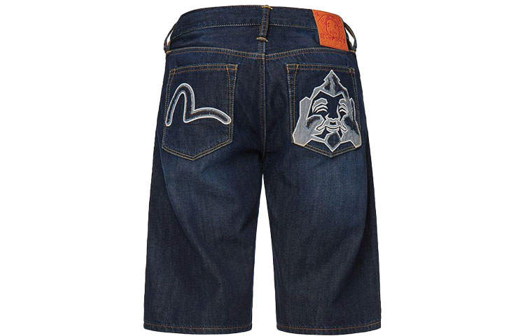 Order EVISU Celana Pendek Denim Buddha Seagull Bordir Biru. 2ESHTM1DS208XX