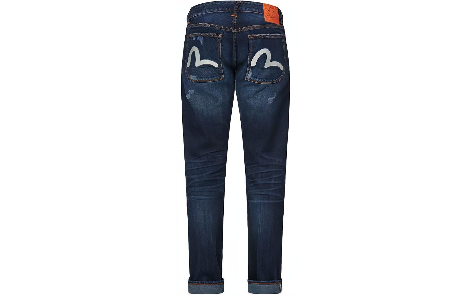 Lookbook EVISU Jeans Denim Patch Seagull Biru Distressed. 2ESHTM1JE11708