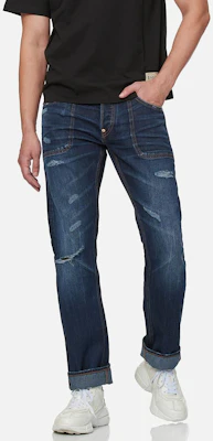 EVISU Jeans Denim Patch Seagull Biru Distressed. 2ESHTM1JE11708 Sizing EVISU Jeans Denim Patch Seagull Biru Distressed. 2ESHTM1JE11708