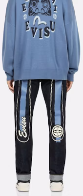 EVISU Vaqueros Slim Fit Azul con Doble M Estampada. 2EAHTM3JE105317CT Details for EVISU Vaqueros Slim Fit Azul con Doble M Estampada. 2EAHTM3JE105317CT