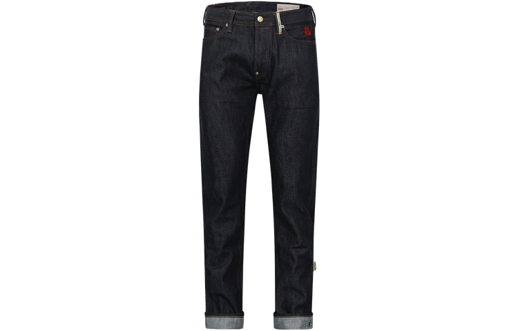 Lookbook EVISU Vaqueros Rectos Relajados con Letra y Dragón - Azul 2ESHTM4JE799908DN