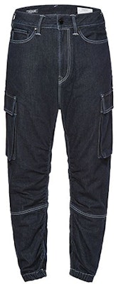 エヴィス 刺繍アーチロゴ デニムジョガーパンツ - デニムブルー 2EAADM0JO1493D Lookbook エヴィス 刺繍アーチロゴ デニムジョガーパンツ - デニムブルー 2EAADM0JO1493D