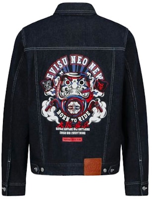 EVISU 刺绣达摩丹宁夹克 靛蓝色 2EAHTM1DJ716XXCT Lookbook EVISU 刺绣达摩丹宁夹克 靛蓝色 2EAHTM1DJ716XXCT