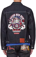 Purchase EVISU 刺繡達摩牛仔外套(靛藍色)。 2EAHTM1DJ716XXCT
