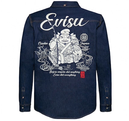 에비수 자수 긴팔 셔츠 네이비 블루 1EAHTM9SL209XX Lookbook 에비수 자수 긴팔 셔츠 네이비 블루 1EAHTM9SL209XX