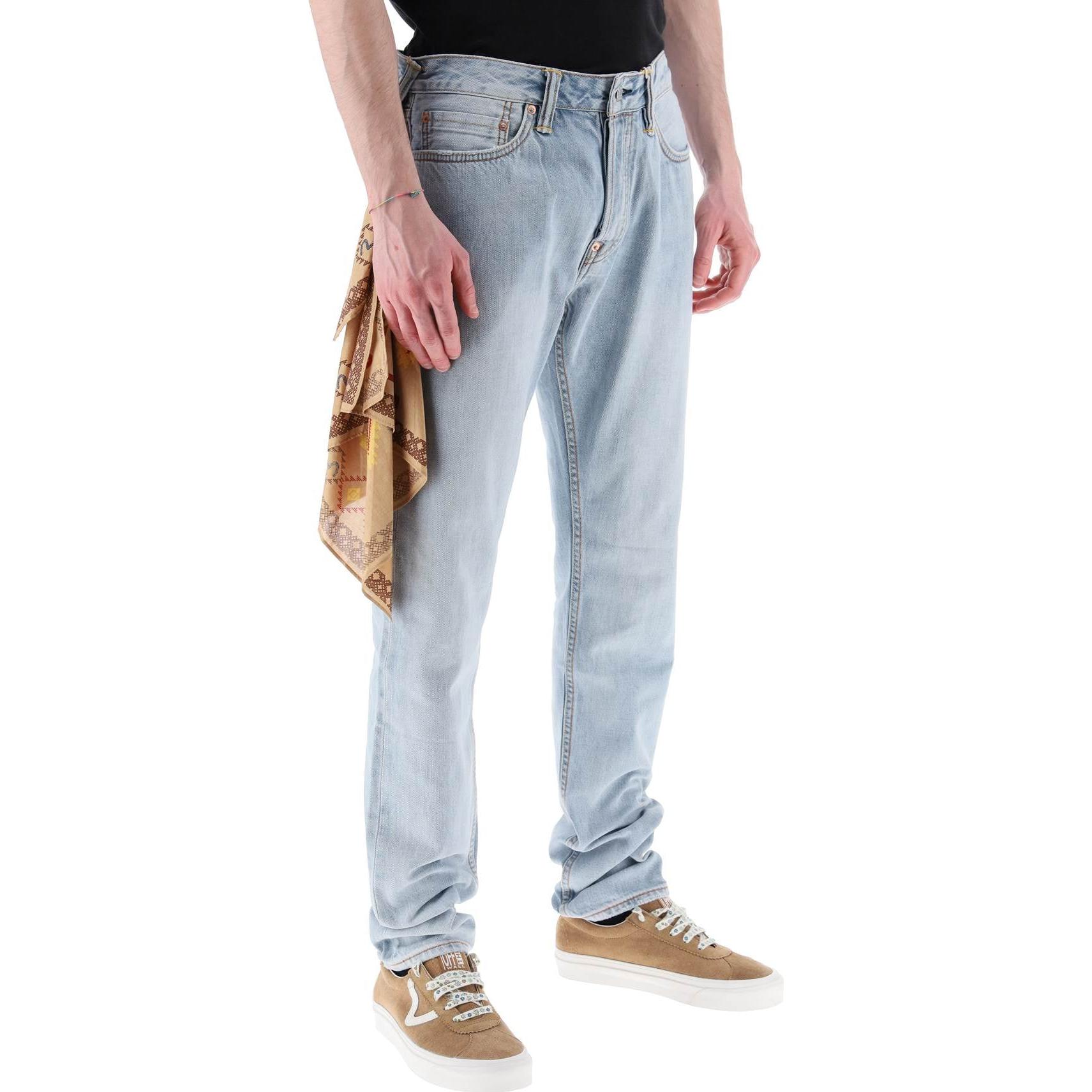 EVISU  Embroidered Patch Denim Jeans - Indigo Blue. 2ESHTM3JE12717CT 圖 3