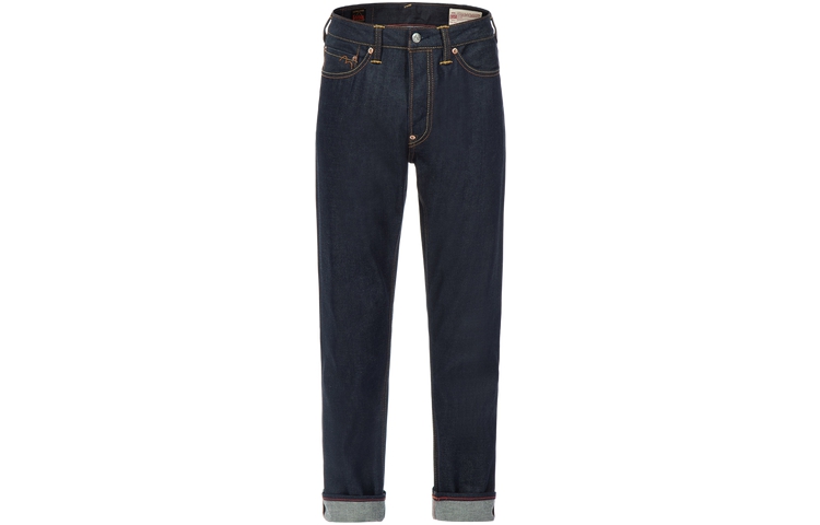 EVISU  Embroidered Seagull Skinny Fit Jeans in Denim Blue. 2ESHTM3JE16117CT 圖 3