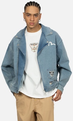 Chaqueta Vaquera EVISU de Moda con Diseño de Parche del Logo. 2ESHTM4JK1009FFKD Purchase Chaqueta Vaquera EVISU de Moda con Diseño de Parche del Logo. 2ESHTM4JK1009FFKD