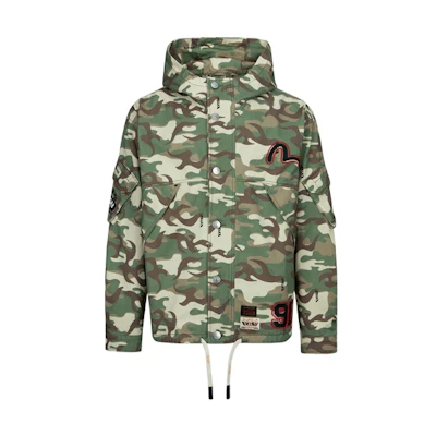 EVISU Full Print Camo Logo Zip-Up Hoodie Jacket - Camouflage 2ESHTM3JK234LFCT