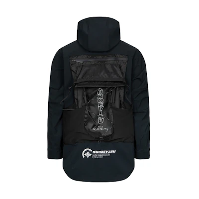 EVISU Functional Windproof Jacket Shirt with Zippers and Backpack Style. 2ESGNM4SJ5008XXSN