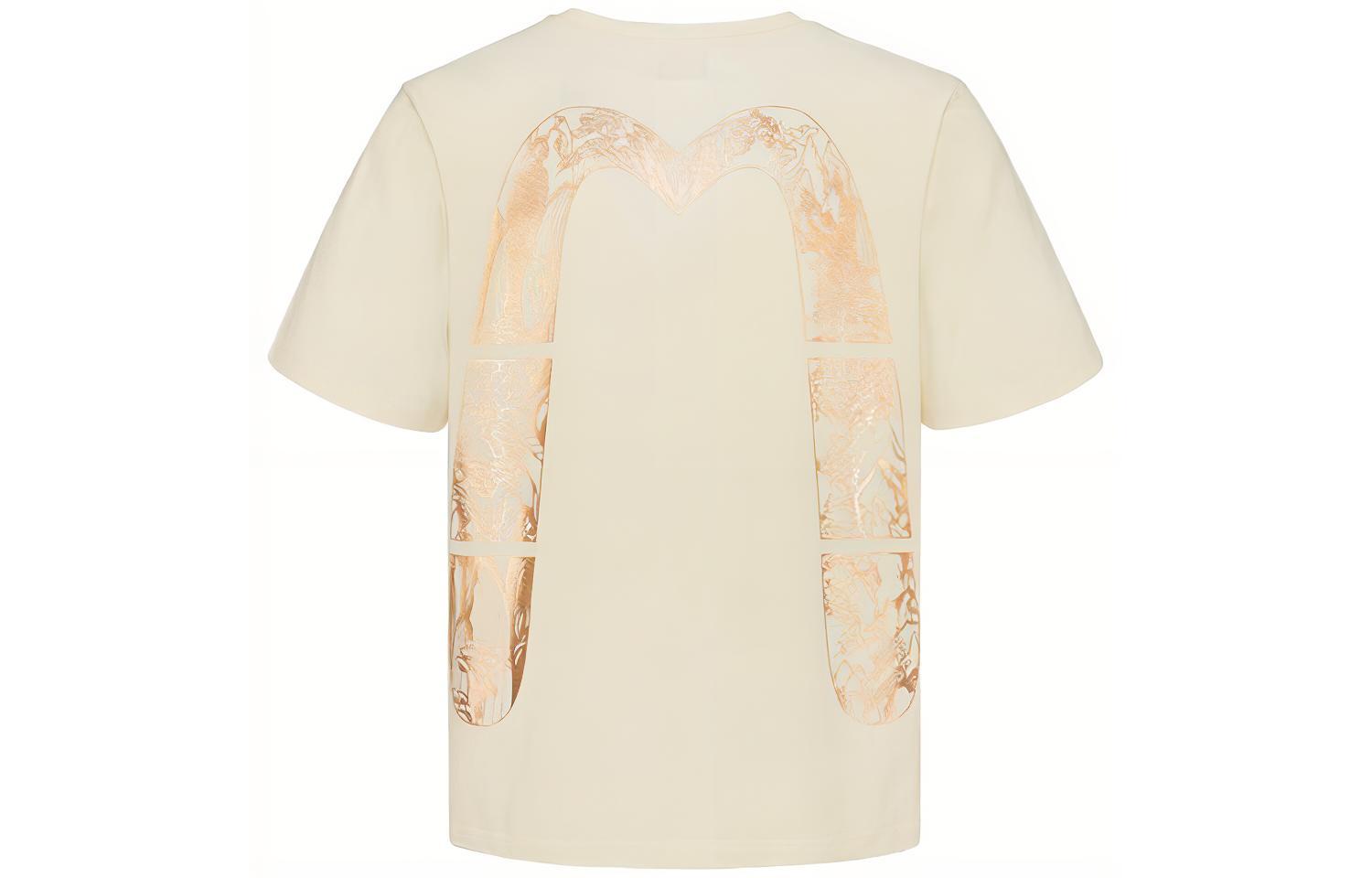 EVISU  Gold Print Big M Short Sleeve T-Shirt 2ESHTM1TS501XX