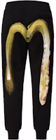 EVISU Golden Print Hand-Brushed M Logo Joggers - Slim Fit Sports Pants 2EAHTM2SP323XXCT EVISU Golden Print Hand-Brushed M Logo Joggers - Slim Fit Sports Pants 2EAHTM2SP323XXCT