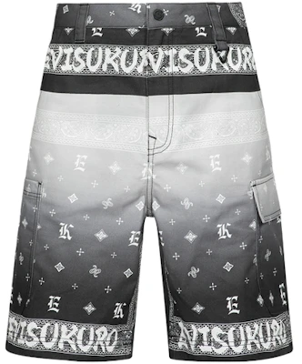 EVISU グラデーションペイズリープリント テーパードカジュアルショーツ. 2ESGNM4SH5113TPCT Lookbook EVISU グラデーションペイズリープリント テーパードカジュアルショーツ. 2ESGNM4SH5113TPCT