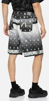 Shop EVISU 漸層佩斯利印花修身休閒短褲 2ESGNM4SH5113TPCT