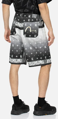 EVISU グラデーションペイズリープリント テーパードカジュアルショーツ. 2ESGNM4SH5113TPCT Shop EVISU グラデーションペイズリープリント テーパードカジュアルショーツ. 2ESGNM4SH5113TPCT