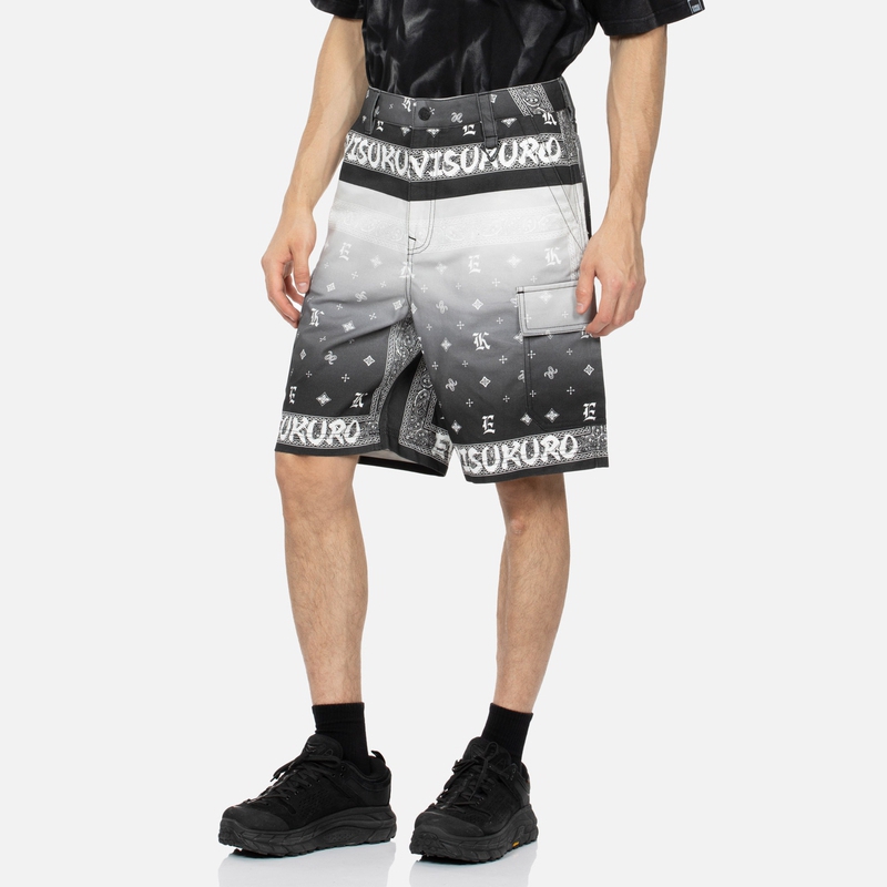 Purchase EVISU グラデーションペイズリープリント テーパードカジュアルショーツ. 2ESGNM4SH5113TPCT