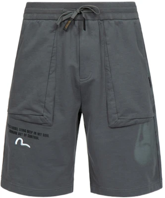 EVISU Seluar Pendek Kelabu dengan Sulaman Seagull & Rekaan Cetakan Buddha. 2ESHTM3ST580LFCT Buy EVISU Seluar Pendek Kelabu dengan Sulaman Seagull & Rekaan Cetakan Buddha. 2ESHTM3ST580LFCT