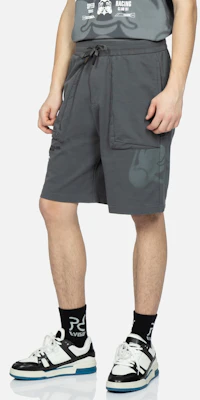 EVISU Seluar Pendek Kelabu dengan Sulaman Seagull & Rekaan Cetakan Buddha. 2ESHTM3ST580LFCT Shop EVISU Seluar Pendek Kelabu dengan Sulaman Seagull & Rekaan Cetakan Buddha. 2ESHTM3ST580LFCT