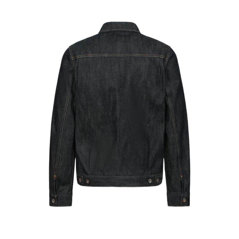 EVISU  Hand-Painted Seagull Print Denim Jacket in Blue 2EAPSM1DJ720XXCT 圖 3