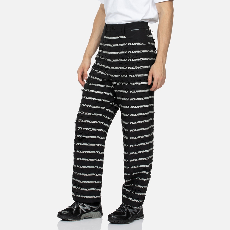 Shop EVISU 六角雷射印花休閒褲 2ESGNM4PP5022XXSN