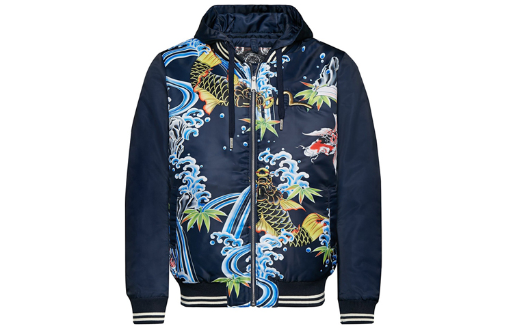 Order EVISU 小M刺繡與手繪鯉魚設計連帽外套 1EAHTM9JK721XX