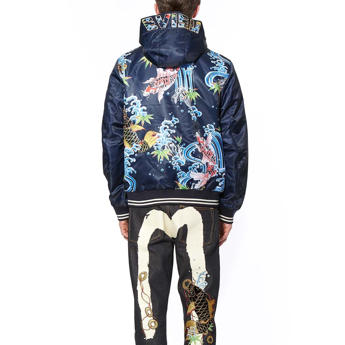 Purchase EVISU 小M刺繡與手繪鯉魚設計連帽外套 1EAHTM9JK721XX