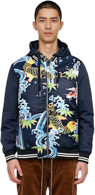 EVISU 小M刺繡與手繪鯉魚設計連帽外套 1EAHTM9JK721XX Cheap EVISU 小M刺繡與手繪鯉魚設計連帽外套 1EAHTM9JK721XX