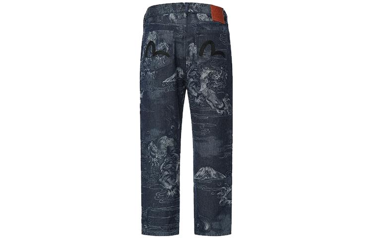Lookbook EVISU Jeans Denim Pola Timbul Jepang Warna Biru. 2ESHTM2JE134STCT