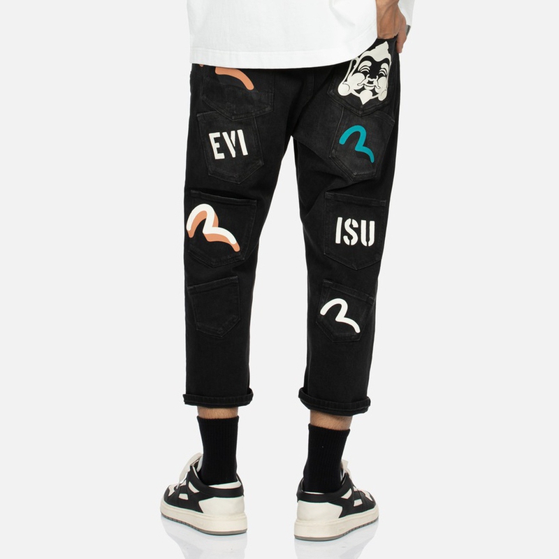 EVISU  Jeans with 3D Seagull and Buddha Head Print. 2ESHTM4JE802227DP 圖 4