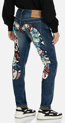 EVISU Jeans dengan Cetakan Huruf M Besar dan Kepala Buddha. 2EAHTM3JE890417CS Shop EVISU Jeans dengan Cetakan Huruf M Besar dan Kepala Buddha. 2EAHTM3JE890417CS