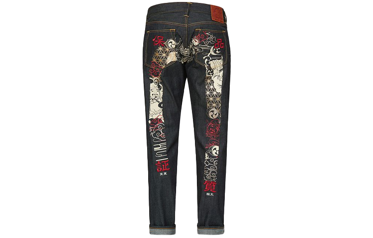 EVISU  Jeans with Thunder and Wind God Side Graphics. 2ESHTM1JE90317 圖 2