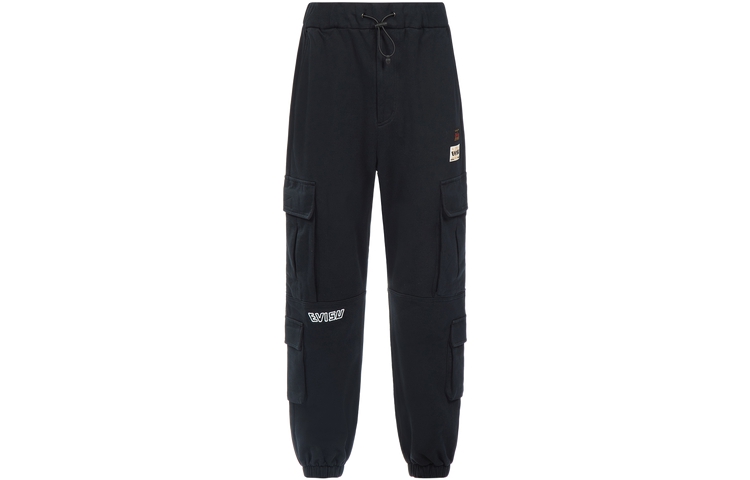 EVISU  Jogger Pants Black with Seagull Pocket Buddha Design 2ESHTM3SP572LFCT 圖 3
