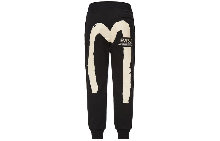 Lookbook EVISU 大M標誌印花休閒針織設計運動長褲 2EAHTM1SP341XXFL