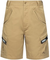 EVISU Khaki Cargo Shorts with Logo Patch Detail. 2ESGNM3SH238RXCT EVISU Khaki Cargo Shorts with Logo Patch Detail. 2ESGNM3SH238RXCT
