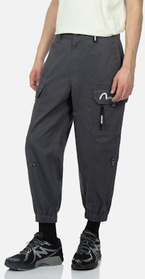 Pantalones Jogger Cargo EVISU Gris Oscuro con Letra Estampada. 2ESGNM3PO234FFCT Shop Pantalones Jogger Cargo EVISU Gris Oscuro con Letra Estampada. 2ESGNM3PO234FFCT