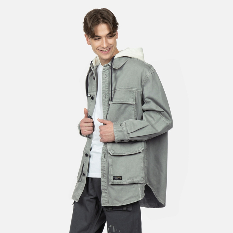 EVISU  Light Gray Letter Print Multi-Pocket Two-in-One Jacket 2ESGNM3SJ747LFCT 圖 4