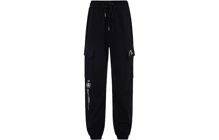 EVISU  Logo Embroidered Drawstring Jogger Casual Pants. 2EAGNM2SP462STCT 圖 2