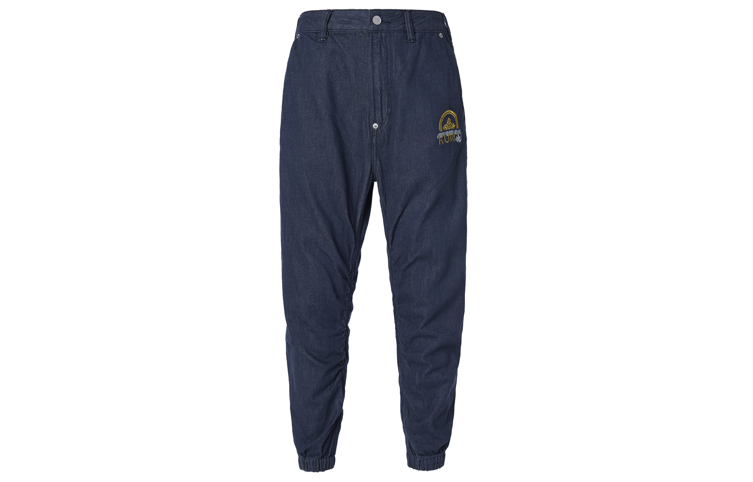 EVISU  Logo Embroidered Jogger Jeans in Denim Blue. 2EAGNM1JO1373DDN 圖 2
