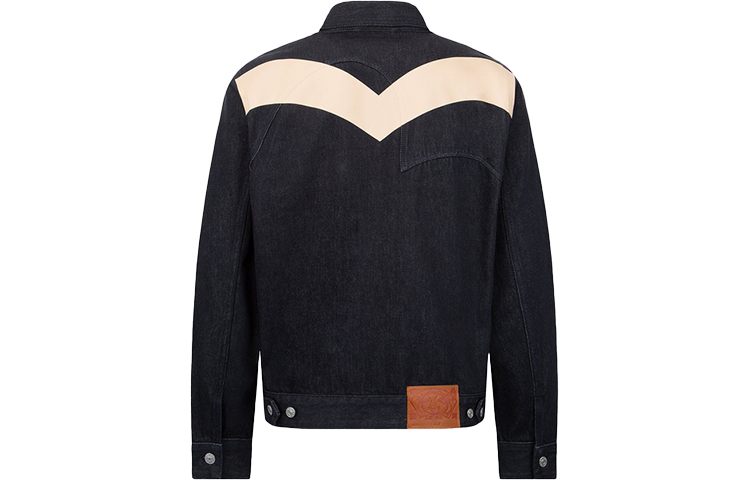 EVISU  Logo Print Button Denim Jacket - Blue 2EAHTM2DJ721XXCT 圖 3