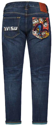EVISU Jeans Denim Lurus Logo Cetak Biru. 2EAHTM1JE11610CT Buy EVISU Jeans Denim Lurus Logo Cetak Biru. 2EAHTM1JE11610CT