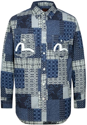 에비수 카몬 및 갈매기 패턴 올오버 긴팔 셔츠. 2ESHTM4SL7019RXCT Order 에비수 카몬 및 갈매기 패턴 올오버 긴팔 셔츠. 2ESHTM4SL7019RXCT