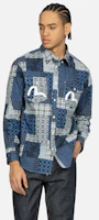 Shop Camisa Manga Larga EVISU con Patrón Completo de Kamon y Gaviota. 2ESHTM4SL7019RXCT