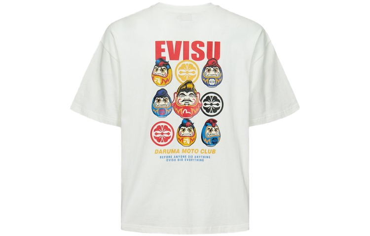 Order Camiseta EVISU Holgada con Gráfico de Dibujos Animados y Cuello Redondo. 2EAHTM1TS338LF