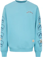 Order EVISU Lucky Cat & Daruma Print Sweatshirt Off-White/Blue 2EAHTM2SW345RXCTMKBU
