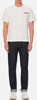 EVISU Camiseta Casual Ajustada con Gráfico de Gato de la Suerte. 2ESHTM1TS539XX 3